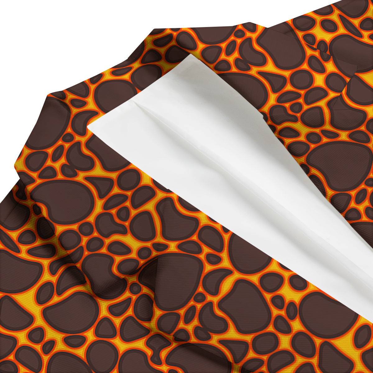 Volcano And Lava Print Pattern Men's Blazer-grizzshop