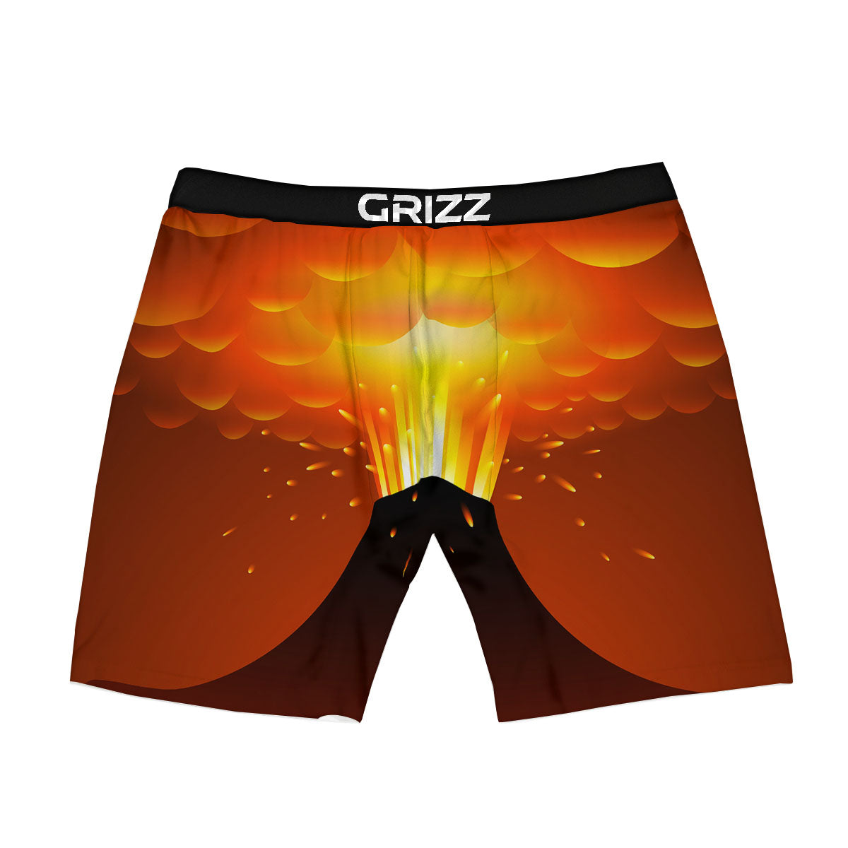 Volcano Erupt Print Boxer Briefs-grizzshop
