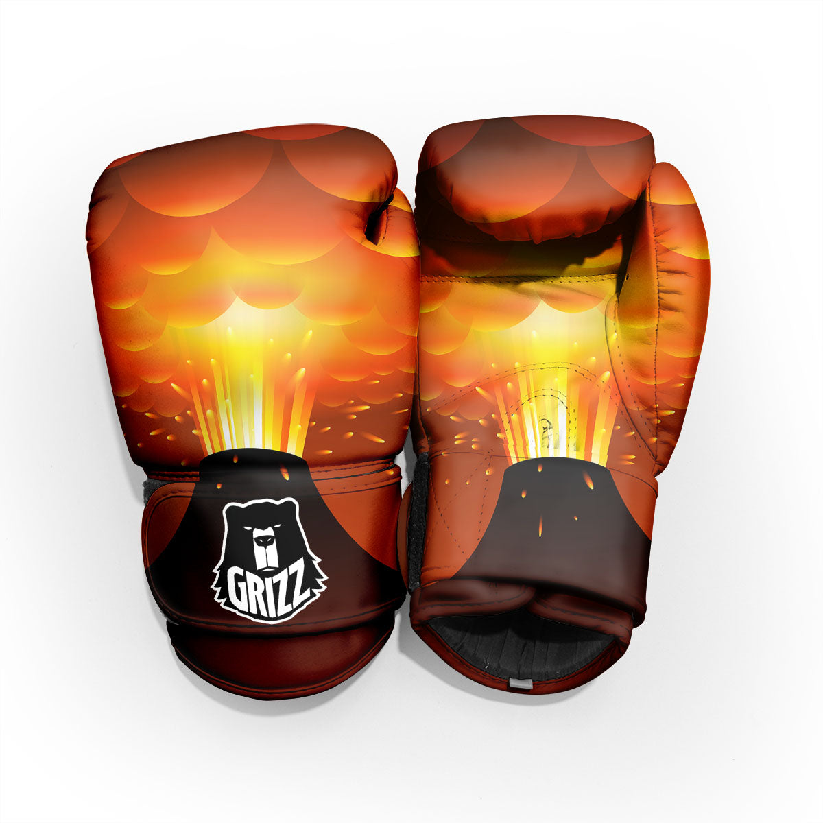 Volcano Erupt Print Pro Boxing Glove