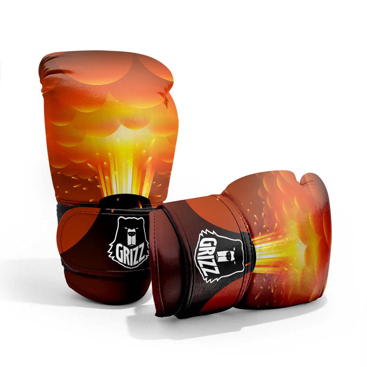 Volcano Erupt Print Pro Boxing Glove