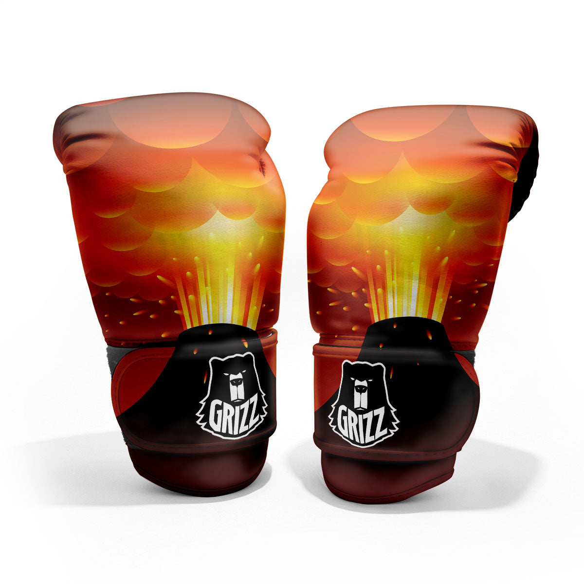 Volcano Erupt Print Pro Boxing Glove
