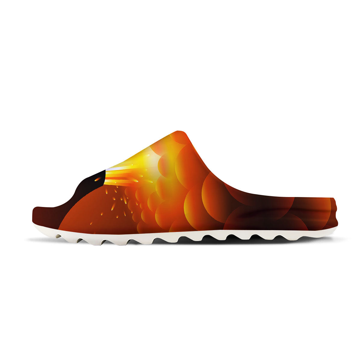 Volcano Erupt Print Sandals-grizzshop