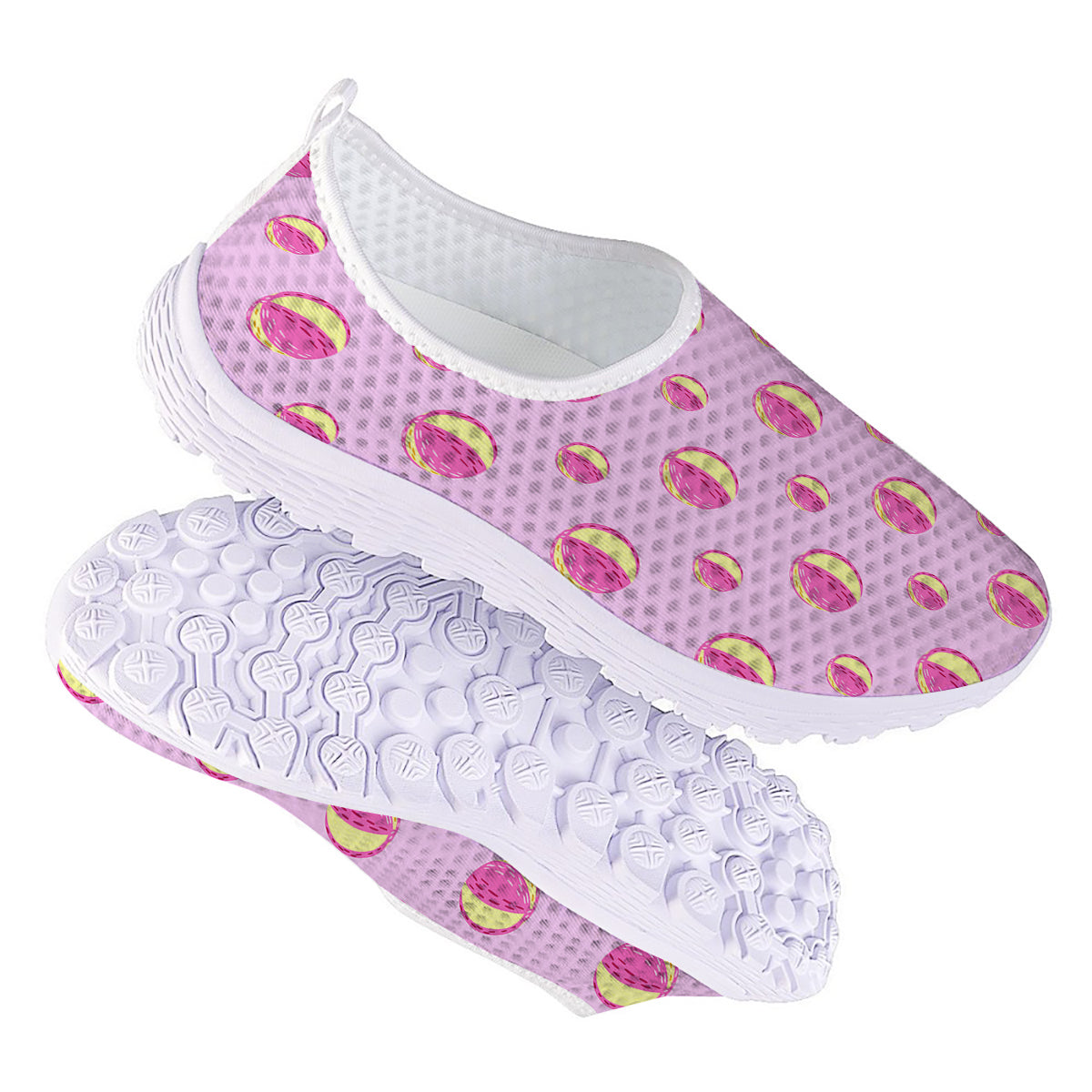 Volleyball Pastel Print Pattern Nurse Shoes-grizzshop