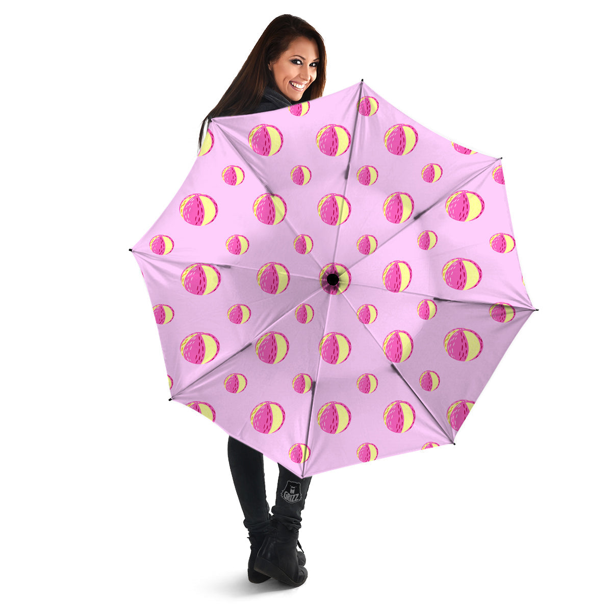 Volleyball Pastel Print Pattern Umbrella-grizzshop