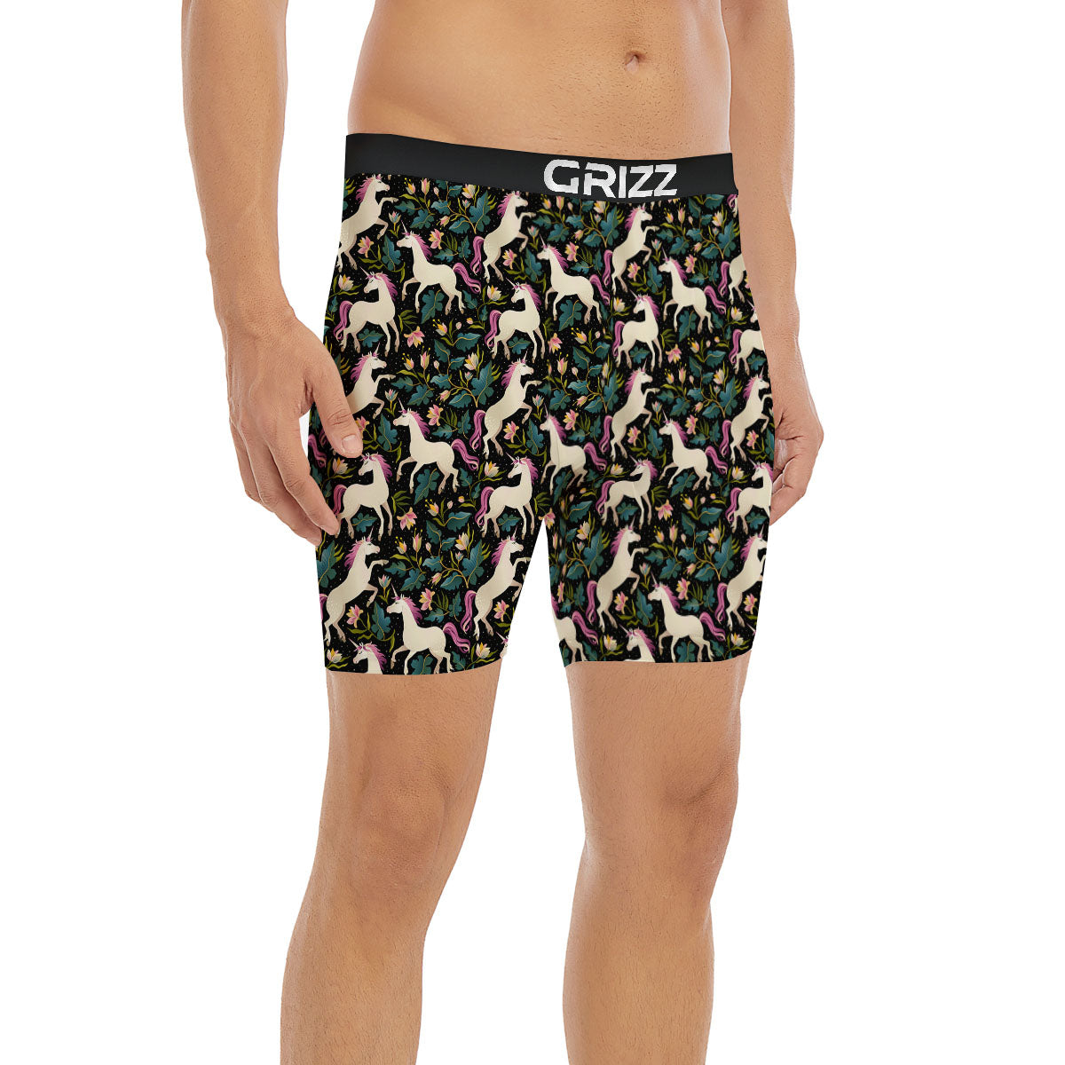 Voodoo Doll Cartoon Print Pattern Boxer Briefs-grizzshop
