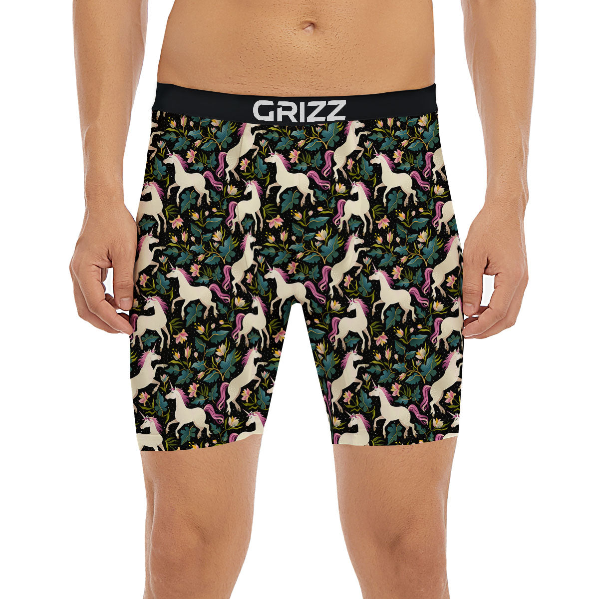 Voodoo Doll Cartoon Print Pattern Boxer Briefs-grizzshop