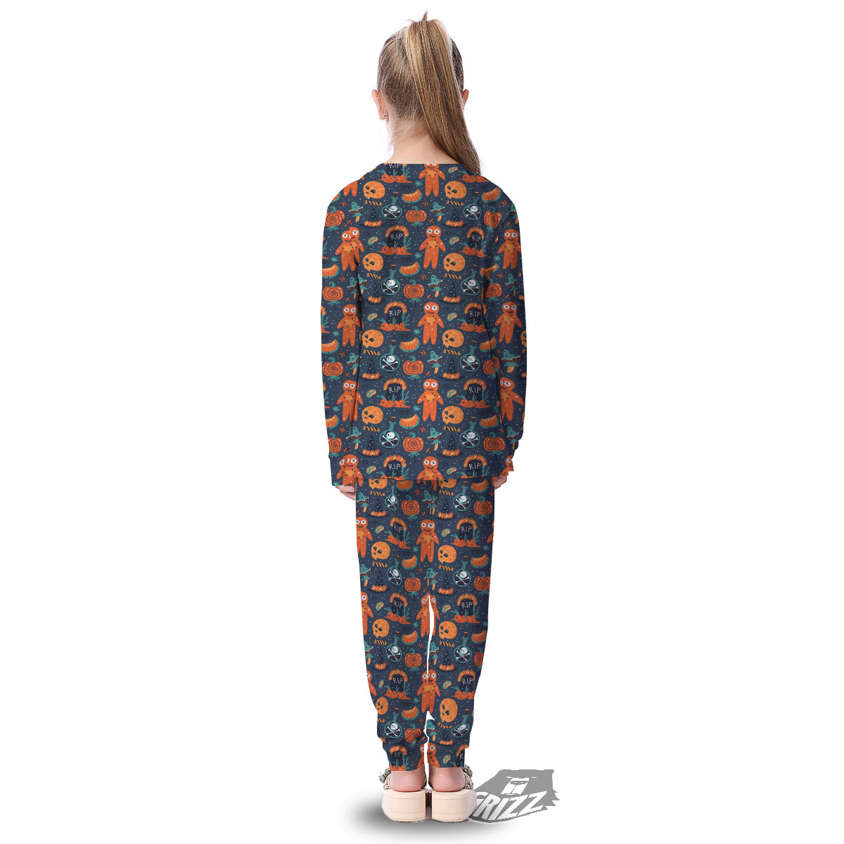 Voodoo Doll Halloween Print Pattern Kid's Pajamas-grizzshop