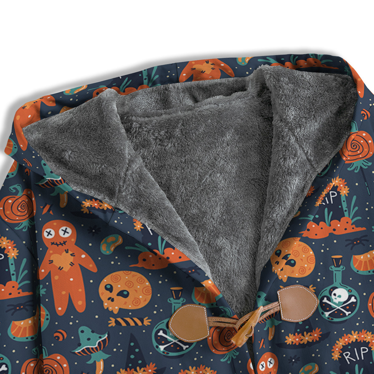 Voodoo Doll Halloween Print Pattern Men's Windbreaker Jacket-grizzshop