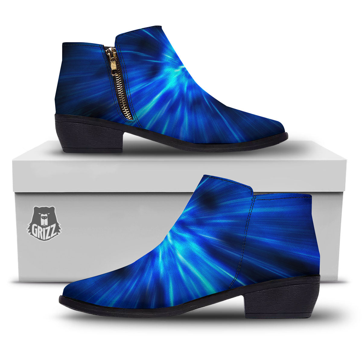 Vortex Lightspeed Print Ankle Boots-grizzshop