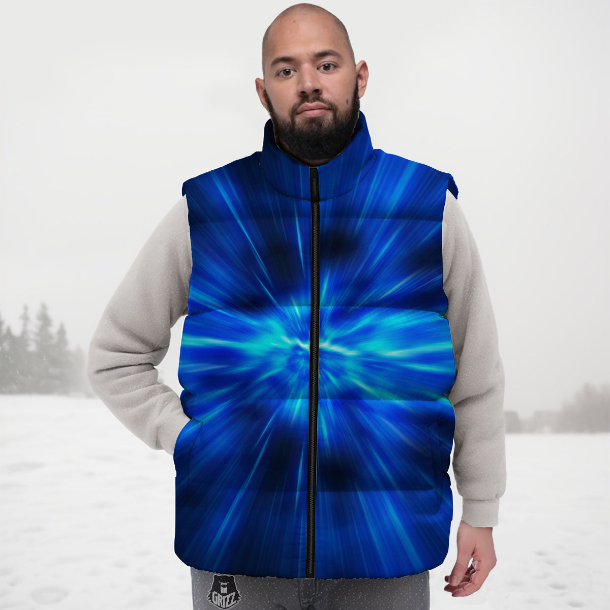 Vortex Lightspeed Print Down Vest-grizzshop