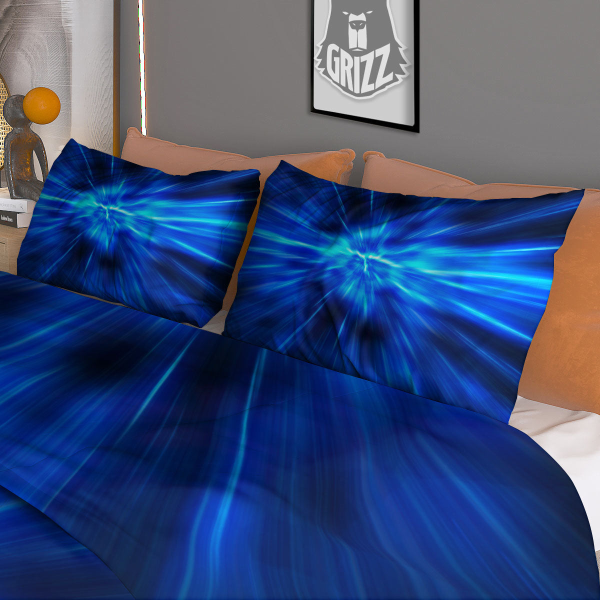 Vortex Lightspeed Print Duvet Cover Bedding Set-grizzshop