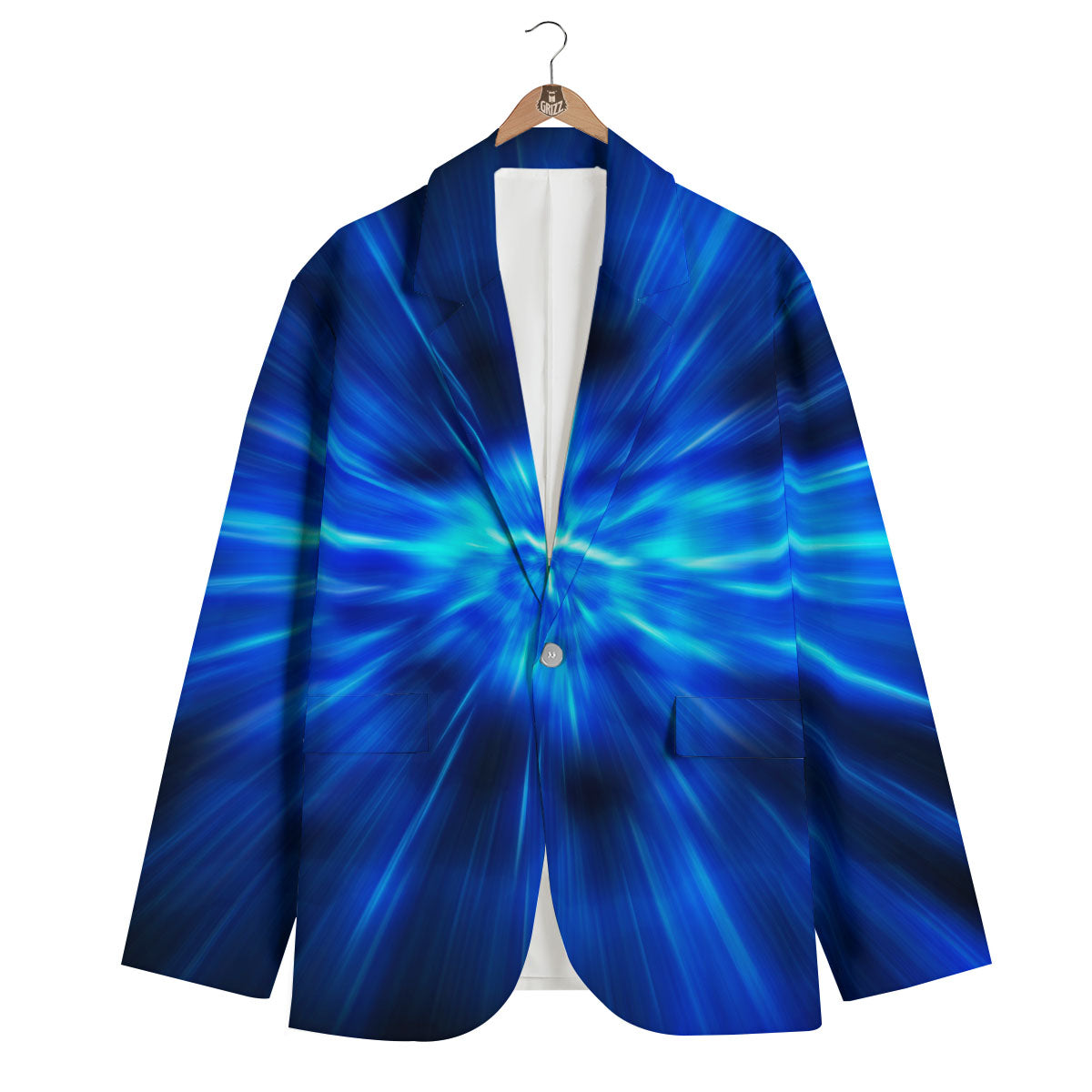 Vortex Lightspeed Print Men's Blazer-grizzshop