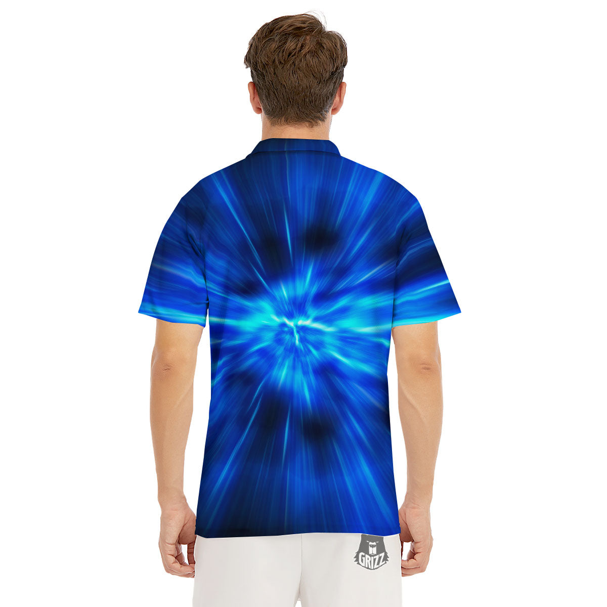 Vortex Lightspeed Print Men's Golf Shirts-grizzshop