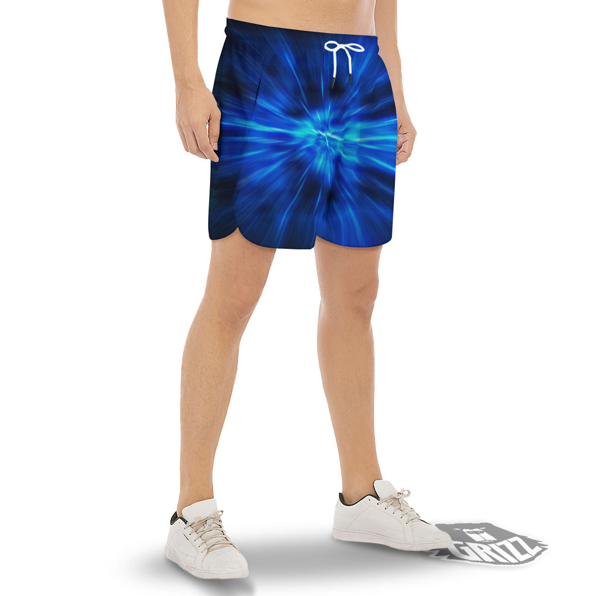 Vortex Lightspeed Print Men's Gym Shorts-grizzshop