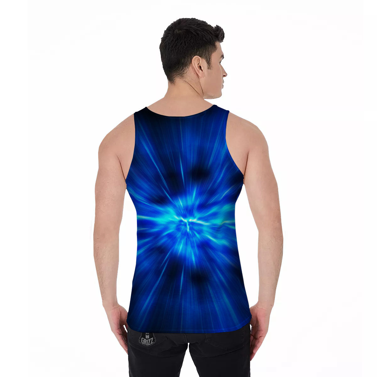 Vortex Lightspeed Print Men's Tank Top-grizzshop