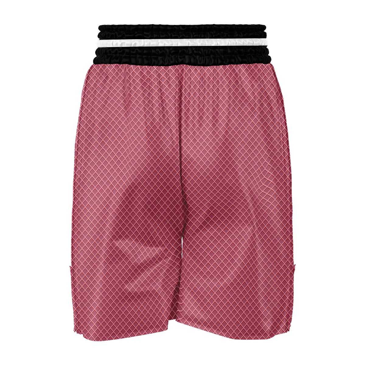 Waffle Pink Pattern Print Boxing Shorts-grizzshop