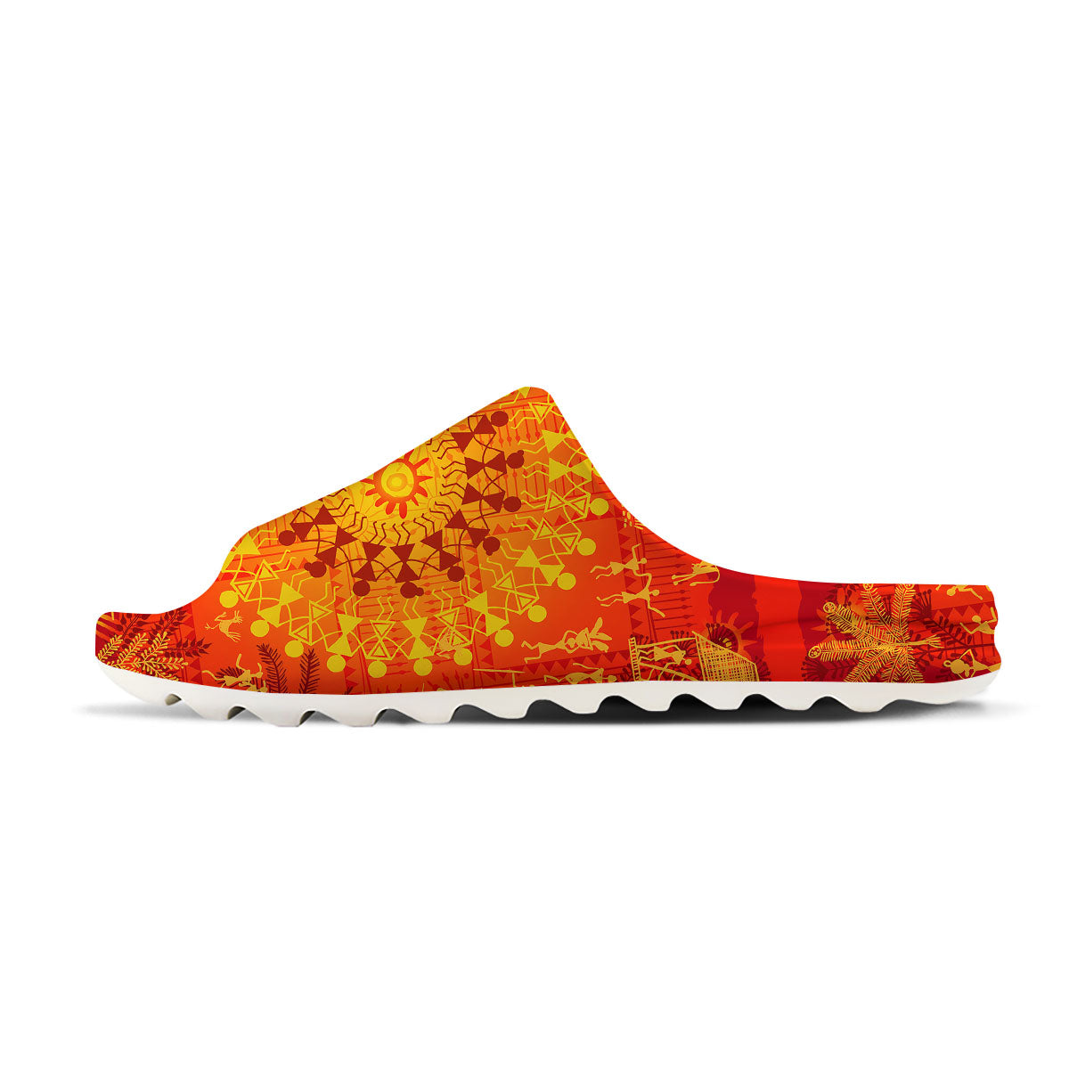 Warli Tribal Ancient Indian Print Sandals-grizzshop