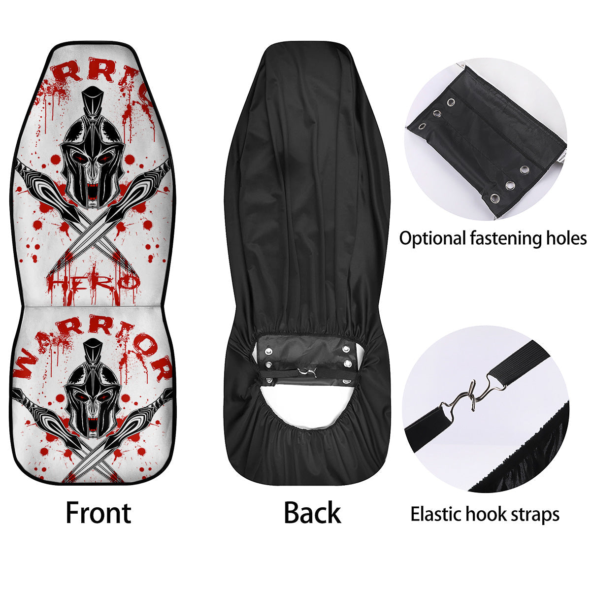 Warrior Bloody Spartan Print Car Seat Covers-grizzshop