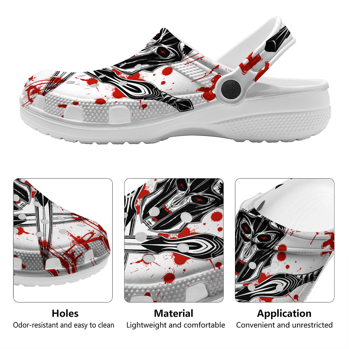 Warrior Bloody Spartan Print Clog-grizzshop
