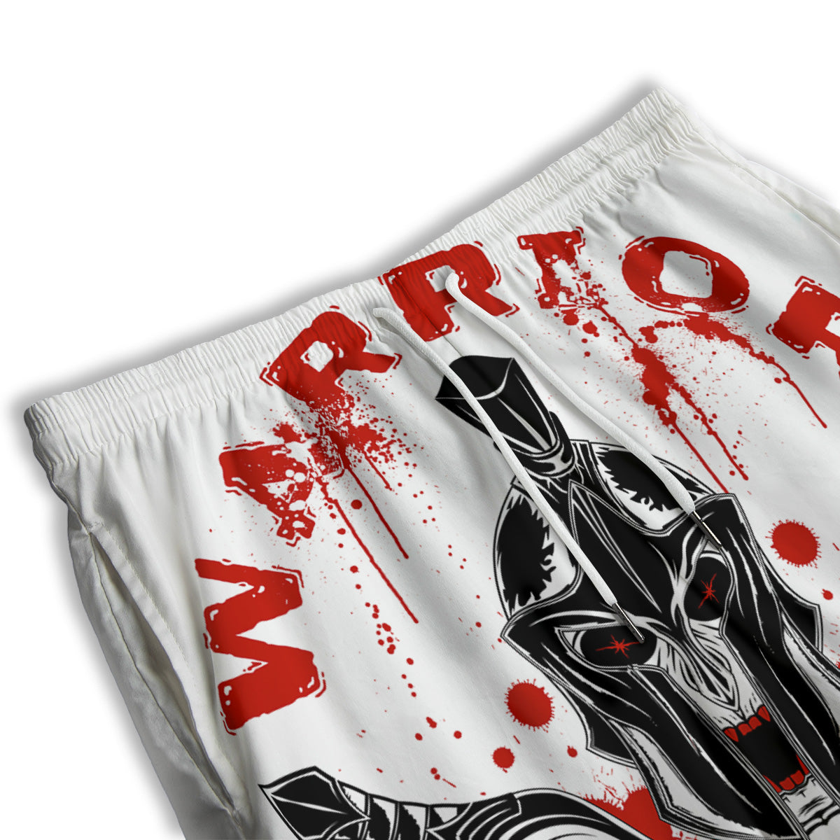 Warrior Bloody Spartan Print Men's Athletic Shorts