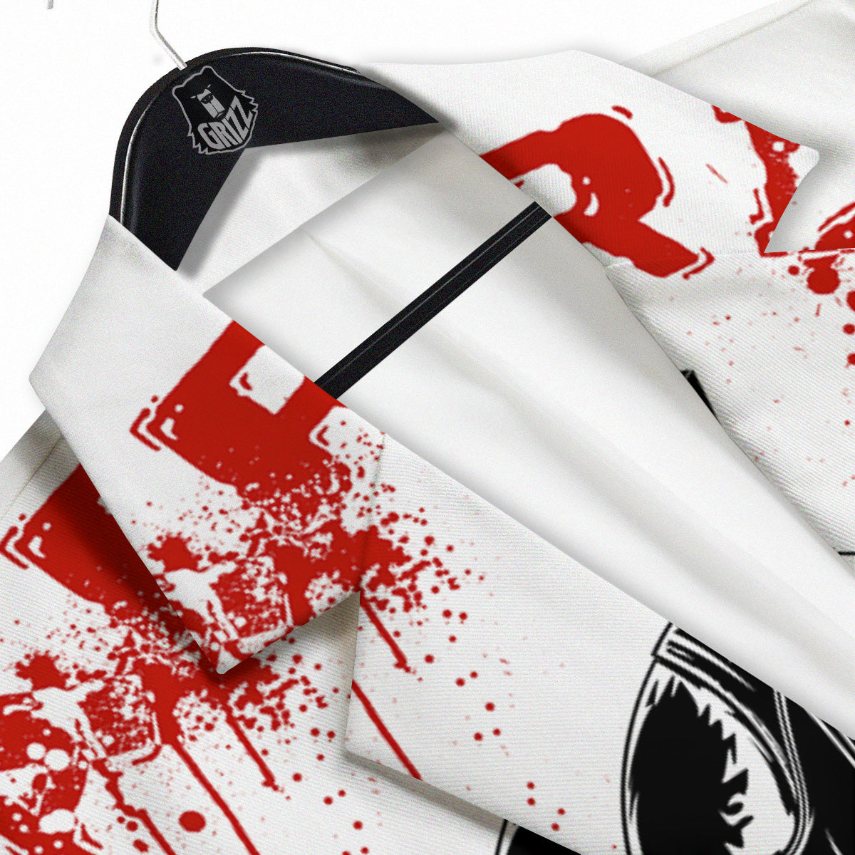 Warrior Bloody Spartan Print Men's Sport Coat-grizzshop