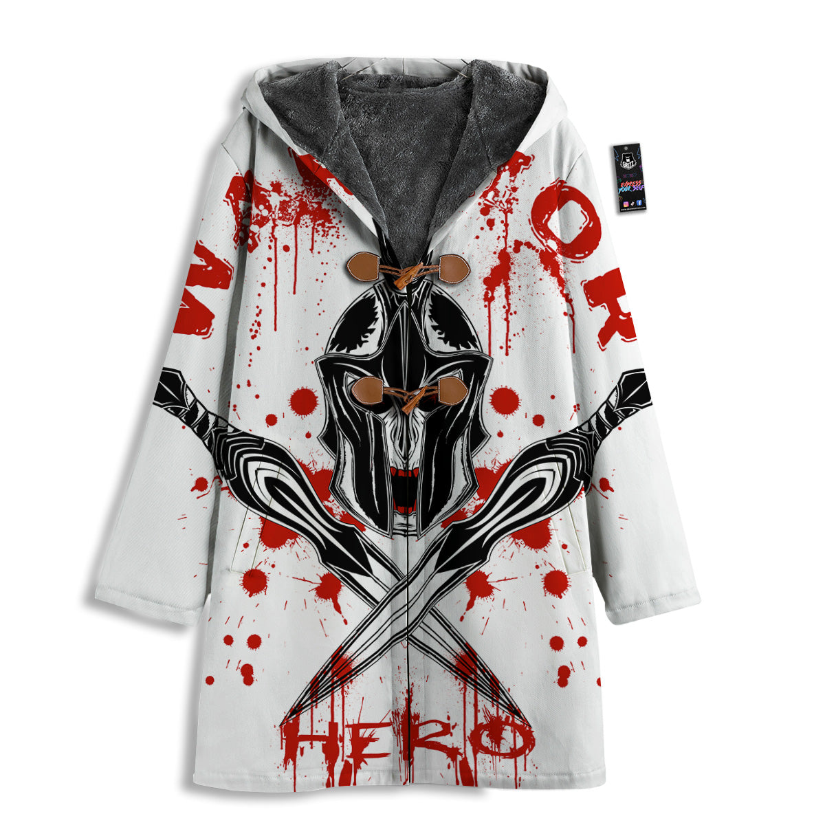 Warrior Bloody Spartan Print Men's Windbreaker Jacket