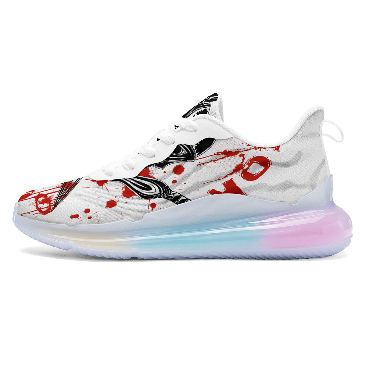 Warrior Bloody Spartan Print Running Sneakers-grizzshop