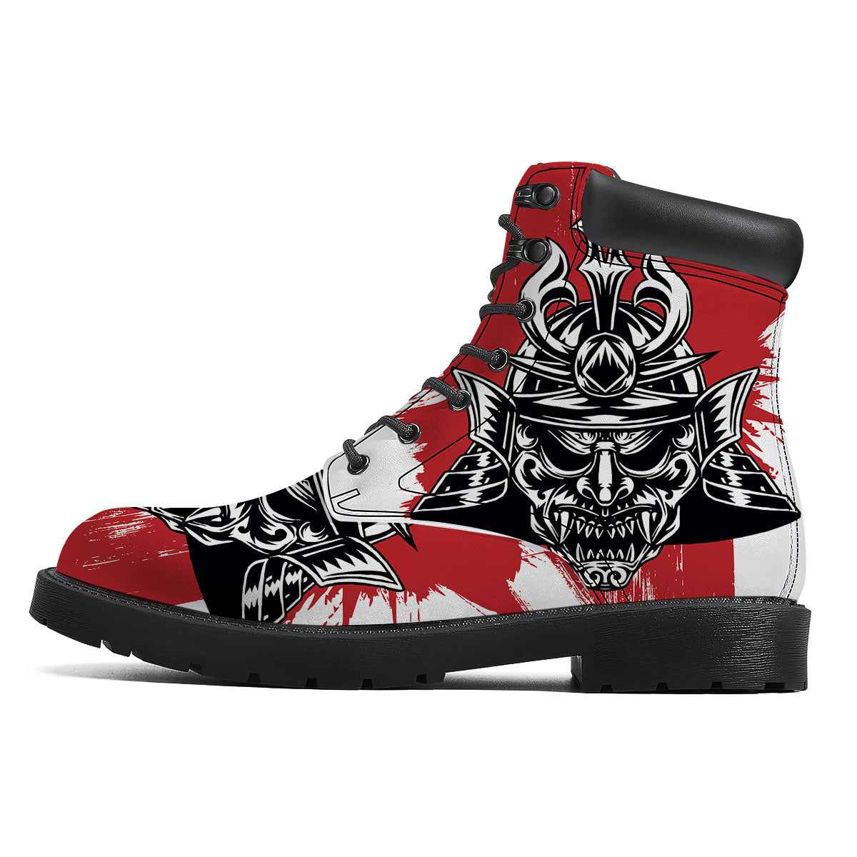 Warrior Japanese Samurai Print Boots-grizzshop