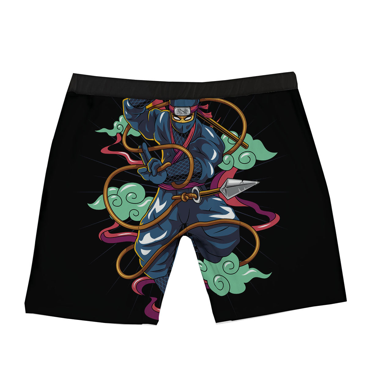 Warrior Ninja Print Boxer Briefs-grizzshop