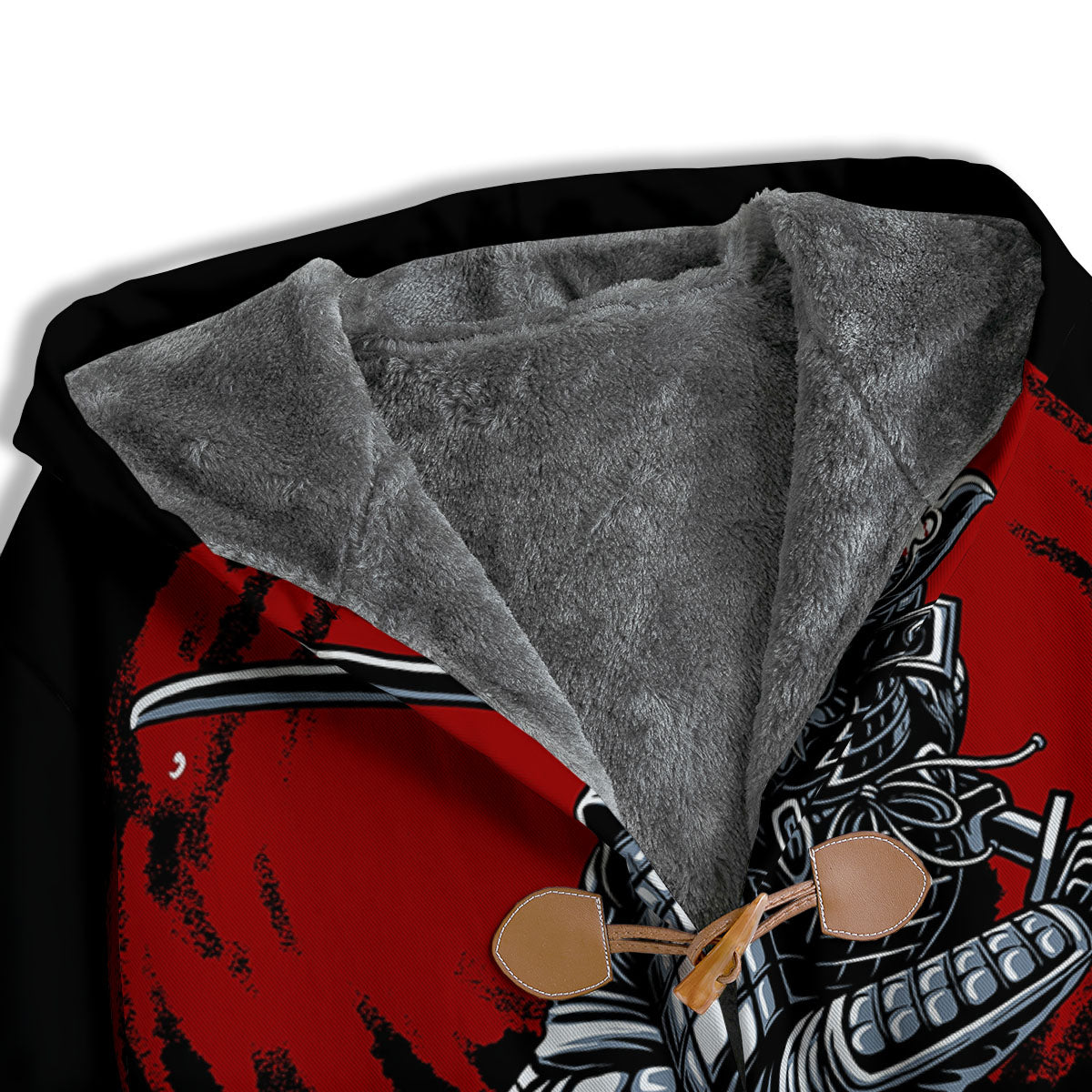 Warrior Samurai Dark Print Men's Windbreaker Jacket-grizzshop