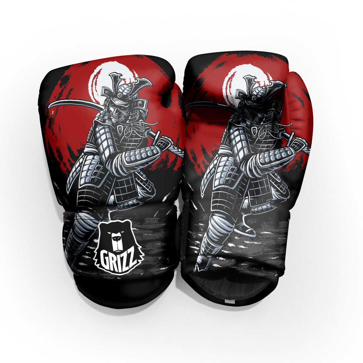 Warrior Samurai Dark Print Pro Boxing Glove