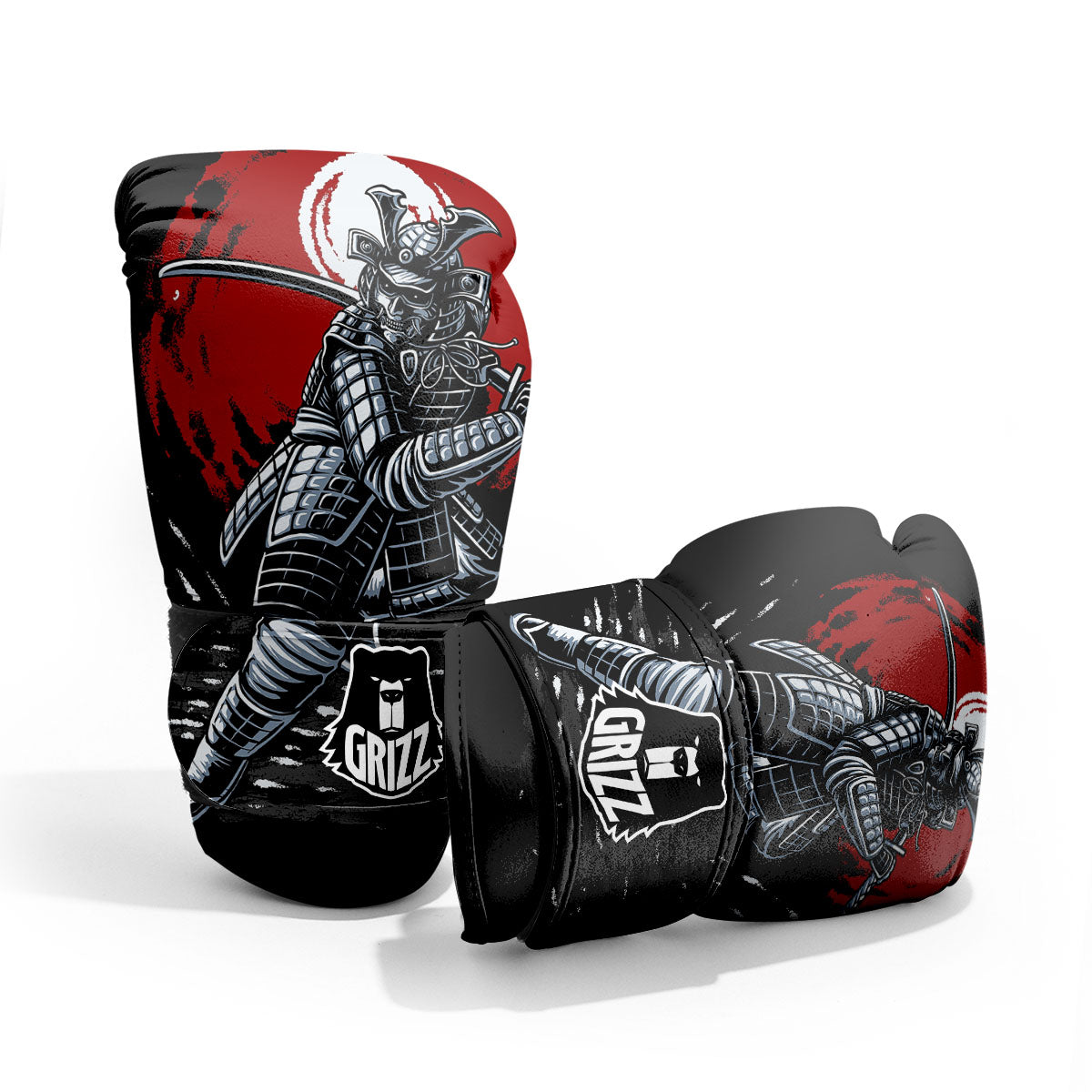 Warrior Samurai Dark Print Pro Boxing Glove