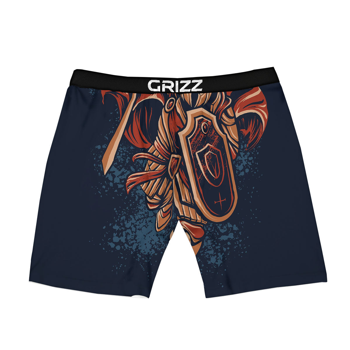 Warrior Spartan Print Boxer Briefs-grizzshop