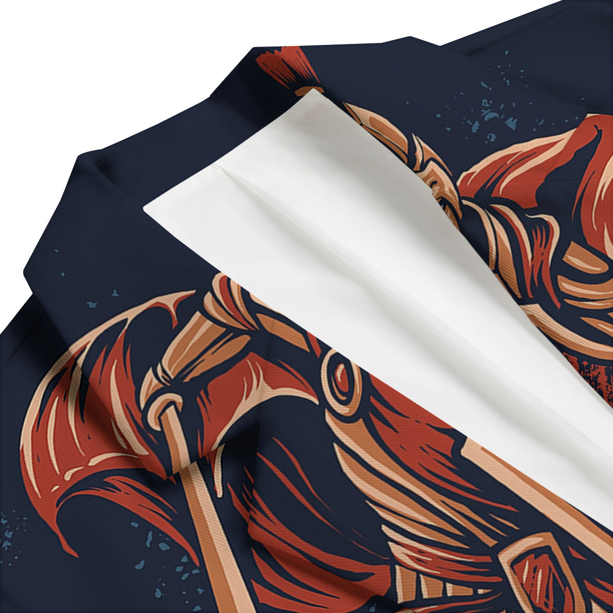 Warrior Spartan Print Men's Blazer-grizzshop
