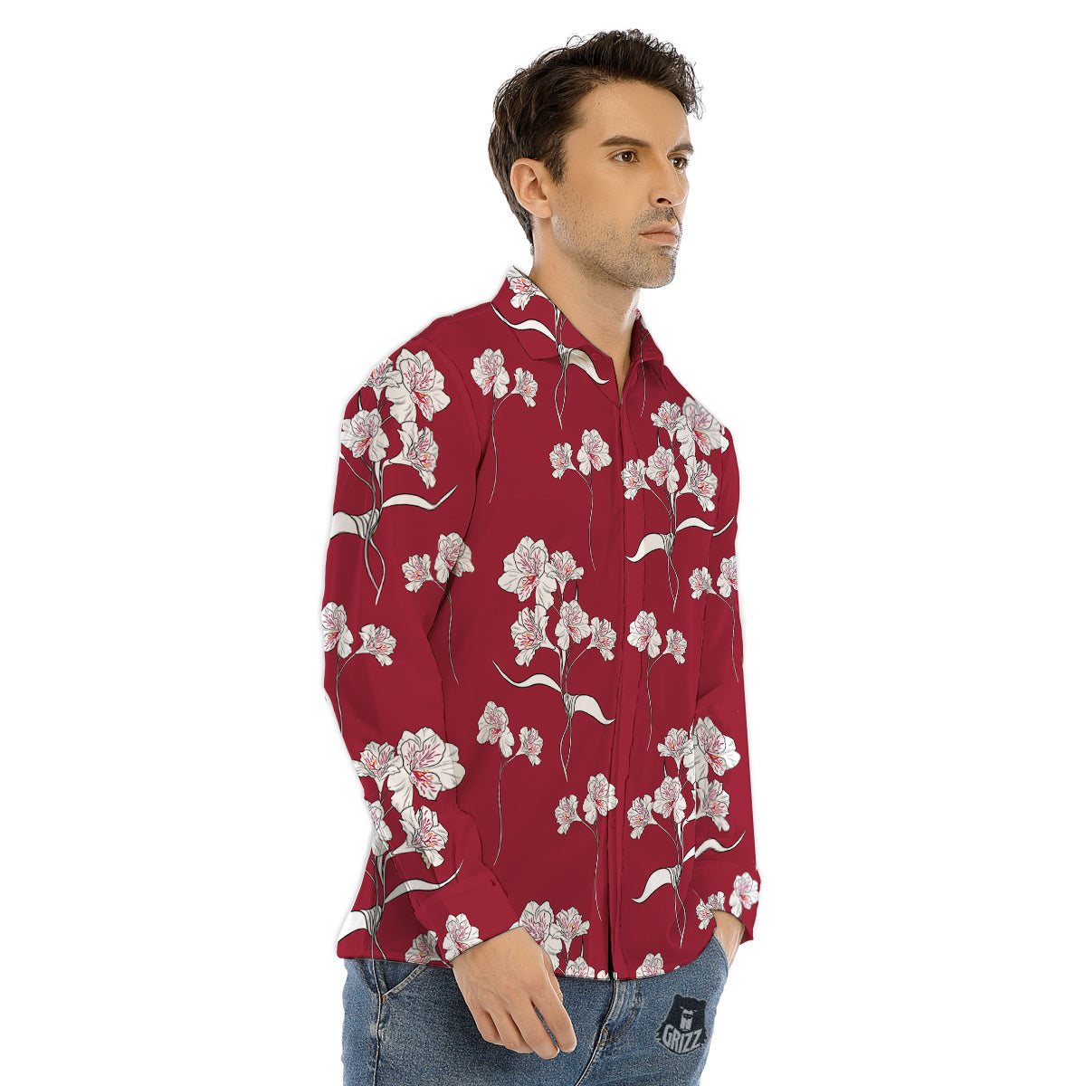 Warrior Spartan Print Men's Dress Shirts-grizzshop