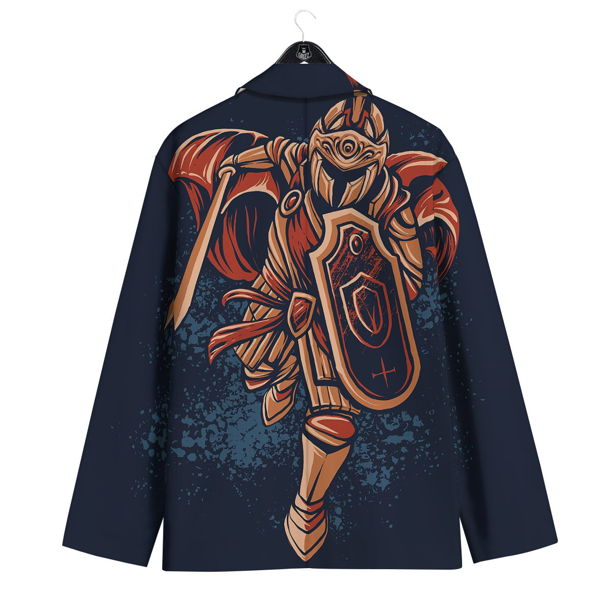 Warrior Spartan Print Men's Sport Coat-grizzshop