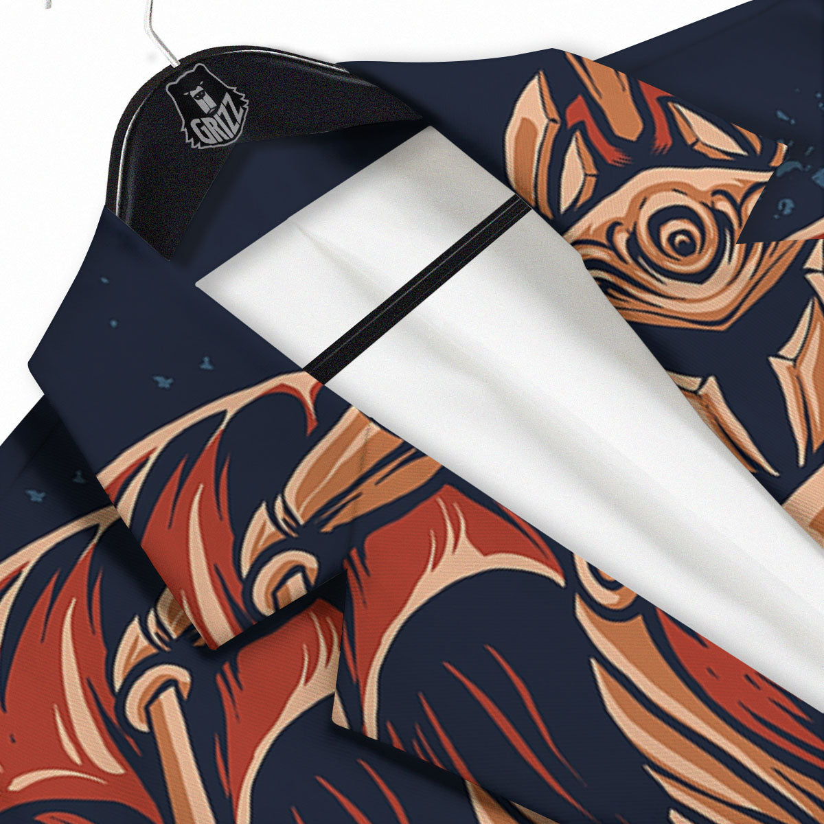 Warrior Spartan Print Men's Sport Coat-grizzshop