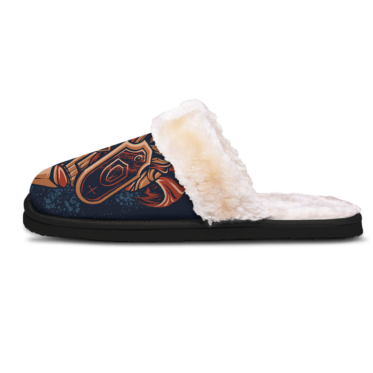 Warrior Spartan Print Slippers-grizzshop