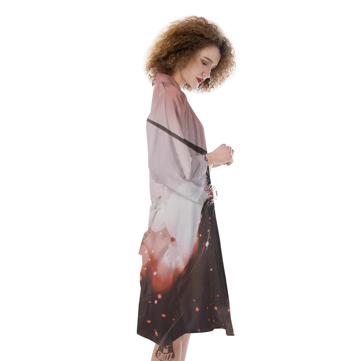 Warrior Sunset Samurai Print Kimono-grizzshop