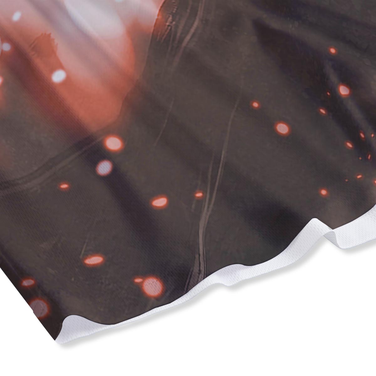 Warrior Sunset Samurai Print Mesh Shorts