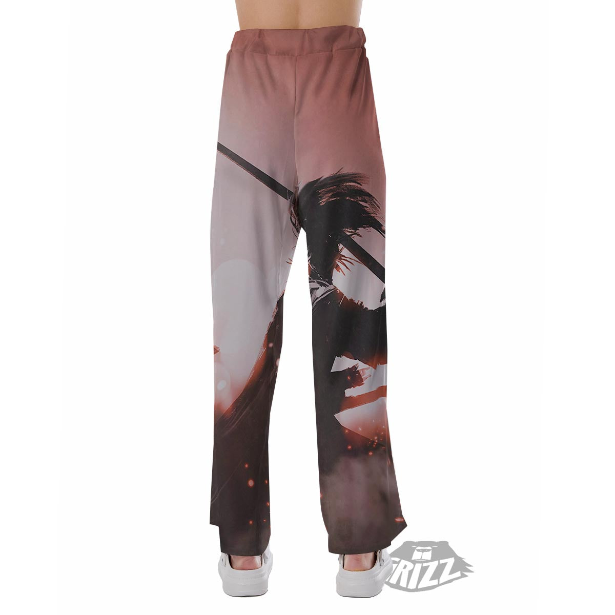 Warrior Sunset Samurai Print Pajama Pants-grizzshop