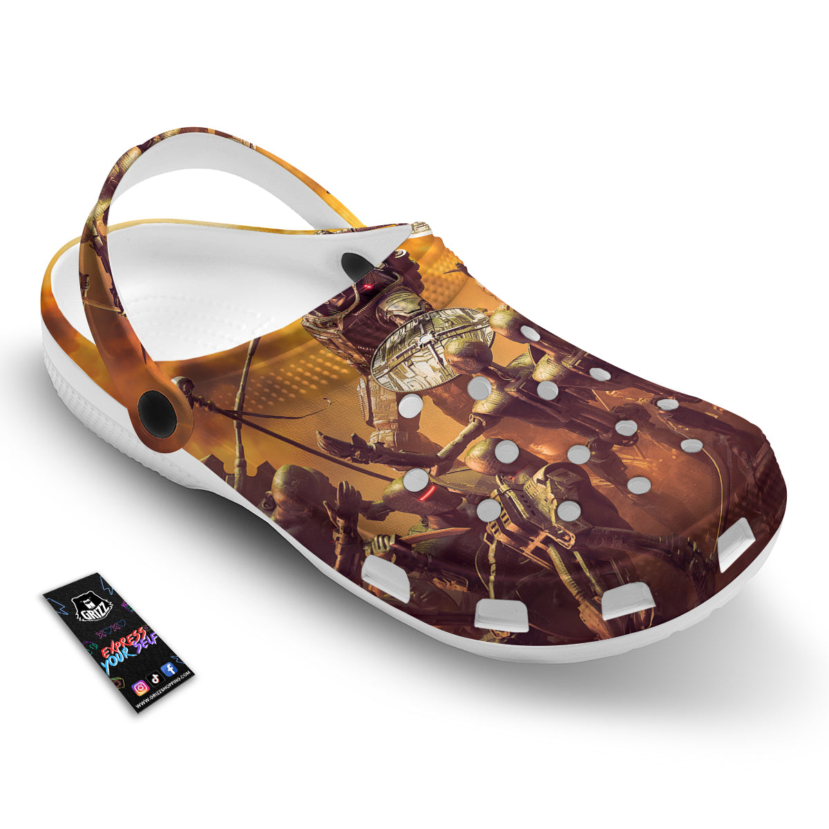 Warrior Viking Machine Print Clog-grizzshop