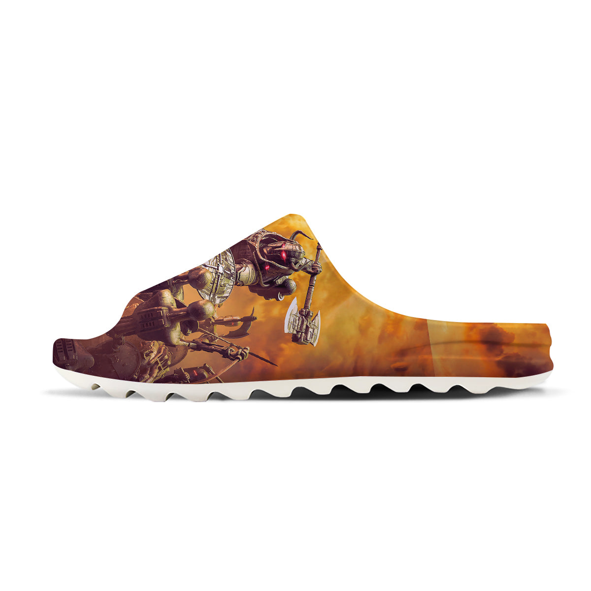 Warrior Viking Machine Print Sandals-grizzshop