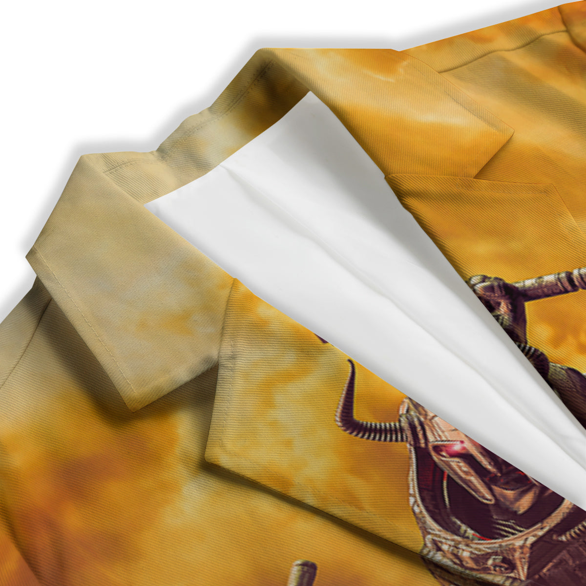 Warrior Viking Machine Print Women's Blazer-grizzshop