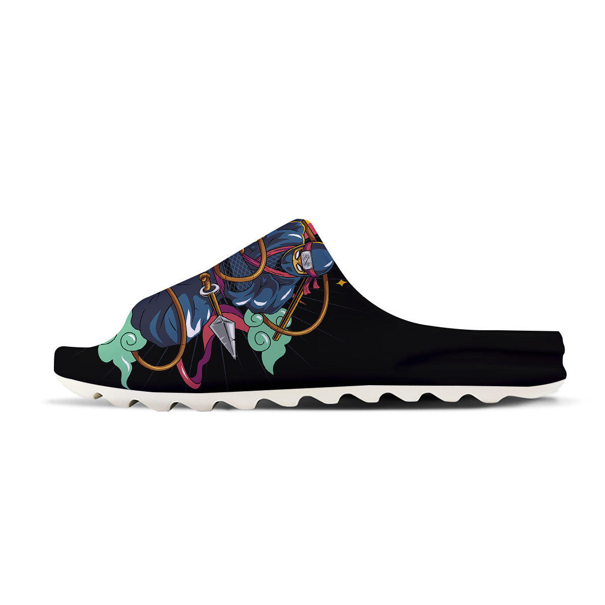 Warrior Ninja Print Sandals-grizzshop