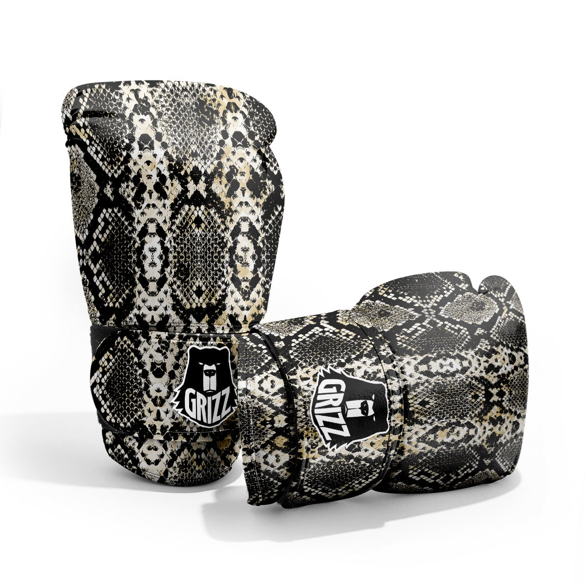 Watercolor Abstract Snake Animal Skin Print Pro Boxing Glove