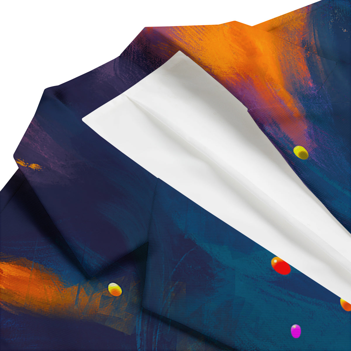 Watercolor Balloons And Storm Print Men's Blazer-grizzshop