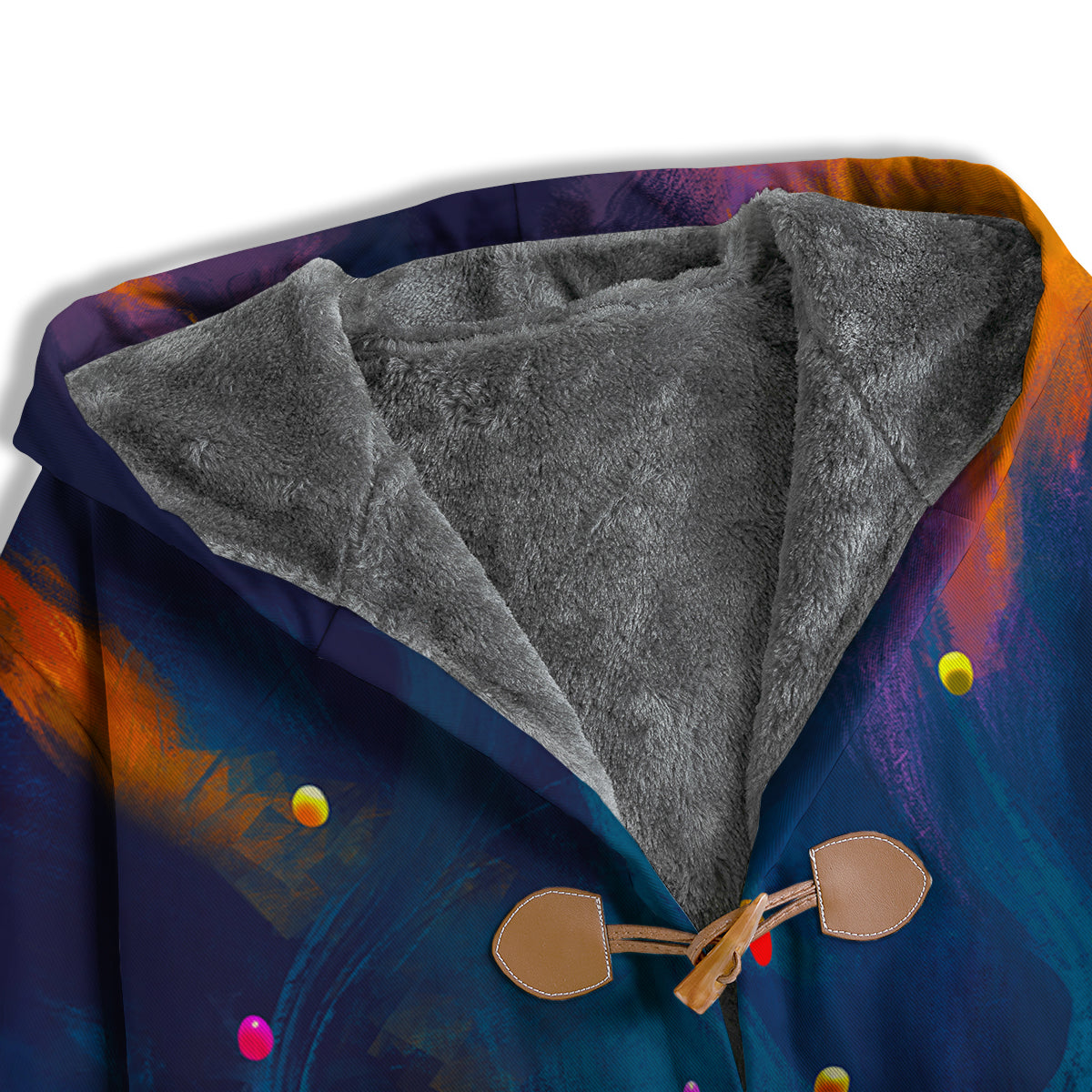 Watercolor Balloons And Storm Print Men's Windbreaker Jacket-grizzshop