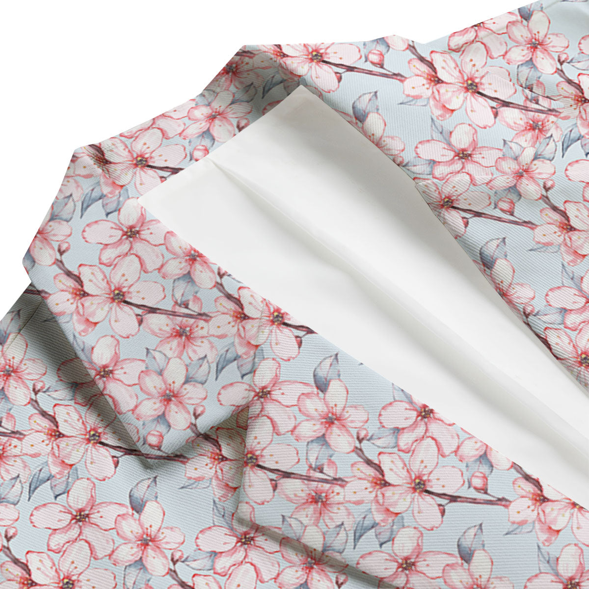Watercolor Cherry Blossom Men's Blazer-grizzshop