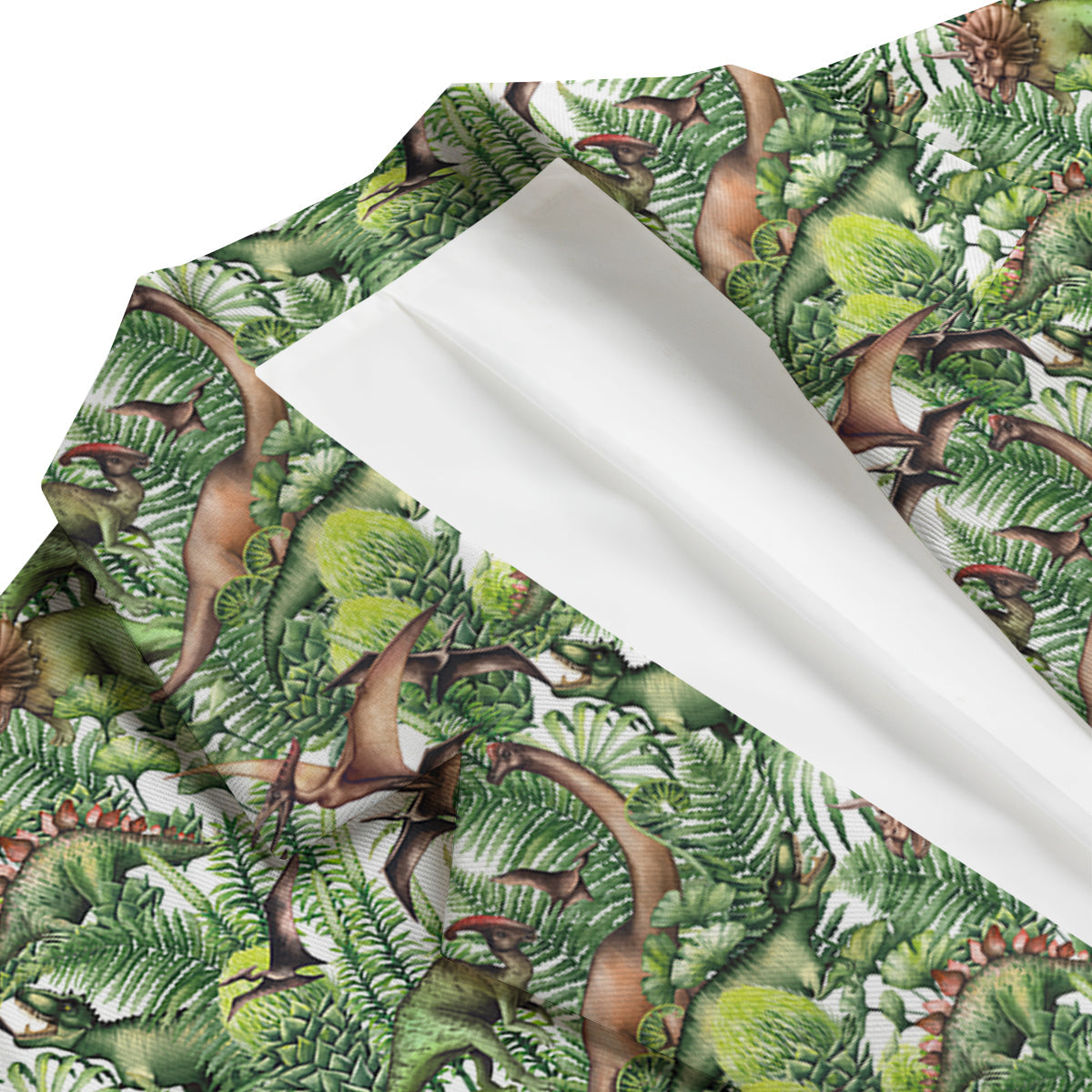 Watercolor Dinosaurs Plants Print Pattern Men's Blazer-grizzshop